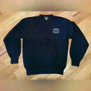 PENN STATE Nittany Lion Club Andrew Rohan Sweater Navy Blue Crewneck Mens Size M